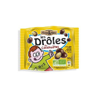 Droles Cacahuetes Chocolat Lait 60 G